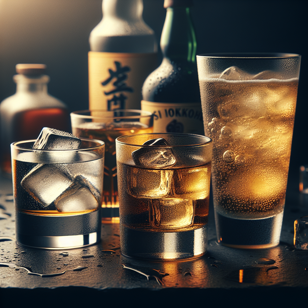 焼酎水割りとハイボール 1杯あたりカロリー比較