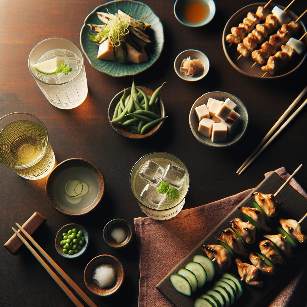 太りにくい晩酌 ヘルシーおつまみと蒸留酒