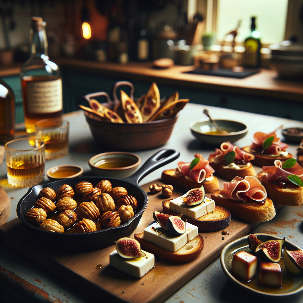 ウイスキーに合う簡単おつまみレシピ ハニーローストナッツ カナッペ