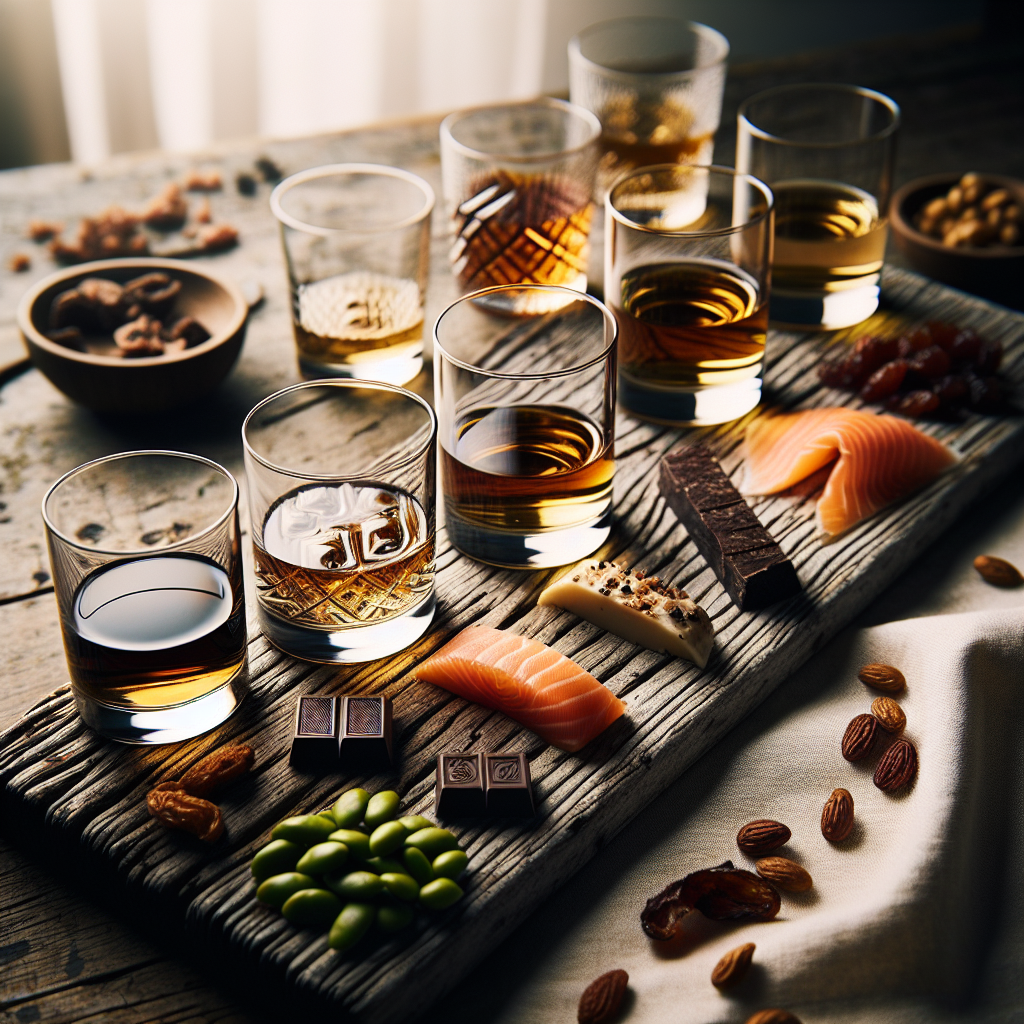 ウイスキータイプ別おつまみペアリング スモーキー 甘口 フルーティー