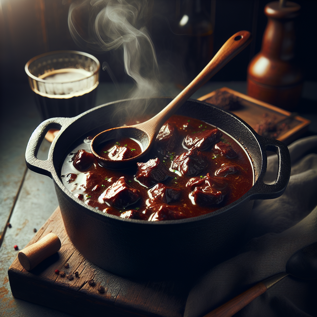 ビールを使った煮込み料理のイメージ