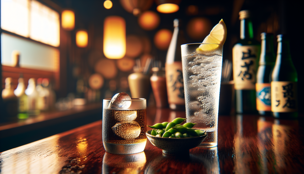 甲類焼酎と乙類焼酎の飲み比べイメージ